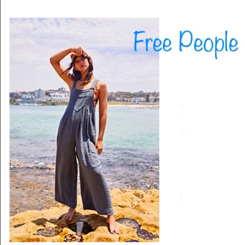 🦋 Free People Sun Drenched Overalls